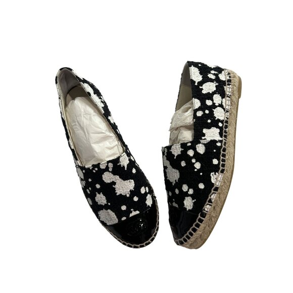 Chanel Espadrilles in Black Paint Splatter - Picture 1 of 8